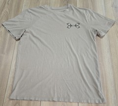 Under Armour Robotic Bass Printed T-Shirt Mens Sz Medium, Khaki, Lightweight