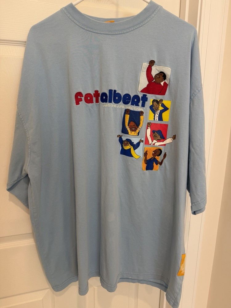 Vintage Fat Albert Shirt Mens 3XL Blue Platinum FUBU Cartoon Tee Hip Hop 2000s