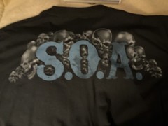 Sons Of Anarchy Grim Reaper Official Road Gear Men’s T-Shirt 2XL Black .