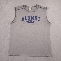 Pinnacle University Alumni Shirt Mens Medium Sleeveless Cutoff Tee Hanes Sports