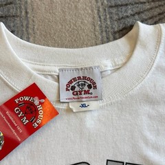Vintage Men’s Powerhouse Gym T-Shirt Size XL Brand New Lift Lifting White