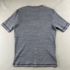 American Apparel Mens Short Sleeve Thermal TShirt L Heather Grey USA Made READ