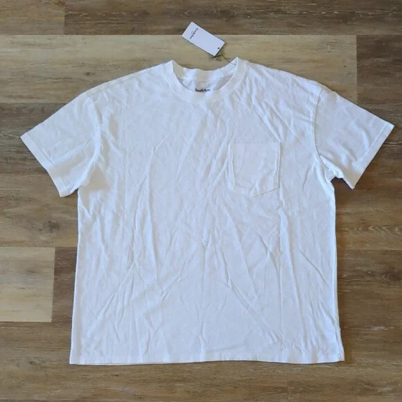 NWT Goodfellow & Co Men’s Relaxed Fit T-Shirt White Size XXL