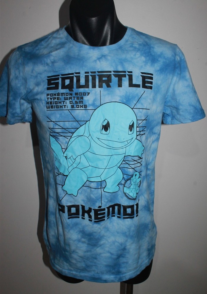 Pokemon Squirtle #007 T-Shirt Size XX Small 2022 Nintendo Brand New Tags Tie-Dye