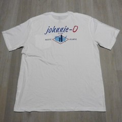 Johnnie-O Men’s M Crew T-Shirt White Golf Pacific Atlanta Santa Monica Surf