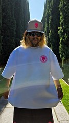 ByTheR Men’s White Oversized Drop Shoulder Logo Embroidered Streetwear Tee