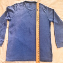 Perry Ellis Mens Long Sleeve Tee sz M Blue read