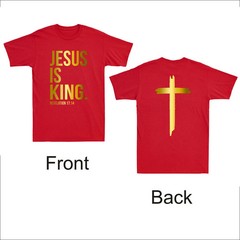 Jesus Is King Revelation 17 14 Bible Scripture Christian Faith Cross Shirt S27