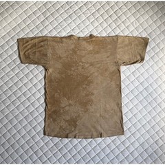 VTG 90s Andrea Bragg Designs Ethnic Tribal Graphic T Shirt Brown tie-dye Sz L