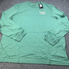 5.11 Tactical Shirt Mens 3XL Green Graphic Print Long Sleeve Crew Neck NWT
