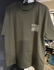 Veterans Day Tshirt Hanes Beefy T Large Green New With Tag 5180