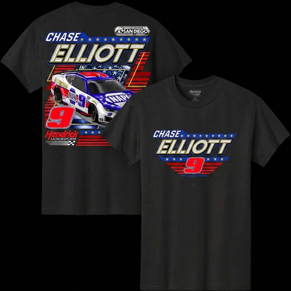 Chase Elliott #9 San Diego Weekend Racing Fan Graphic T Shirt Tee