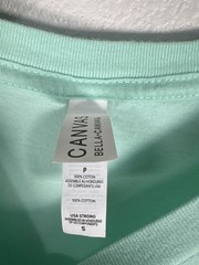 We Ortho Unisex S Turquoise Cotton Crewneck T-Shirt