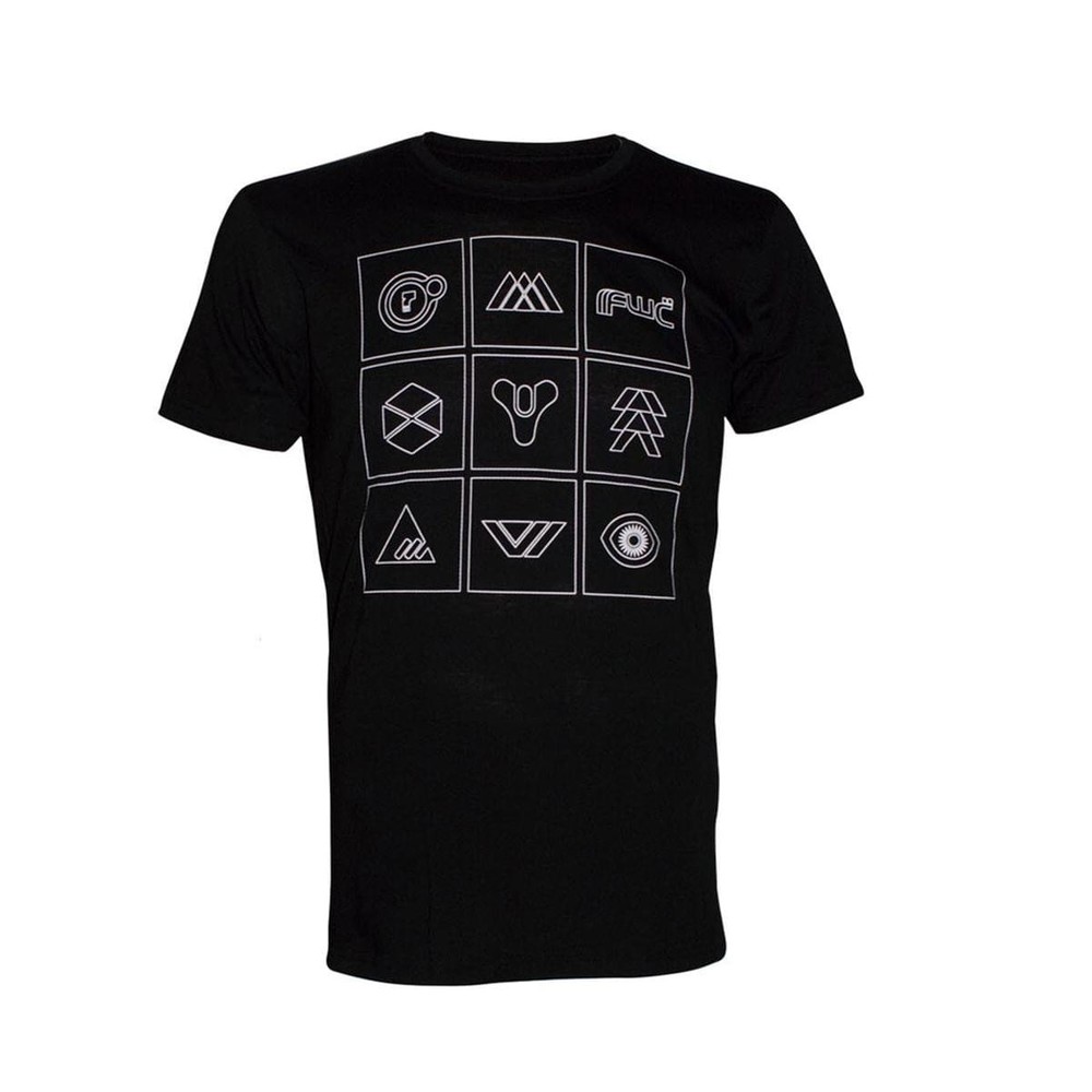 Destiny Game Symbols Adult Men’s Grey T-Shirt XX-Large