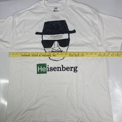 Breaking Bad Heisenberg Shirt Mens XL White Graphic Tee Walter White 2023