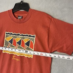 Vtg Tampa Florida Fruit Of The Loom Best T Shirt Adult Size M Peach Beach 90s SS