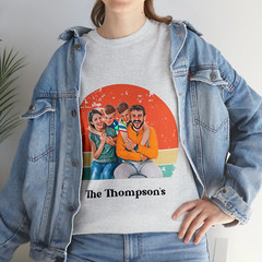 Customise Your Own Photo Unisex T-shirt – Retro Vintage Style