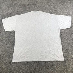 Vintage Russell Athletic Shirt Mens 4XL Heather Gray NuBlend Basic Crew Neck Tee