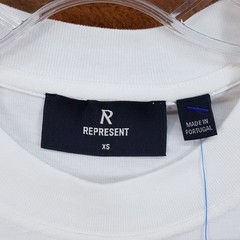 REPRESENT Shirt Mens XS White Crew Graphic Cut Off Sleeveless Tank Tee