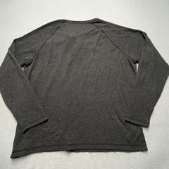 Faherty Cloud Cotton Henley Shirt Mens Charcoal Gray Pima Cotton Modal Long XL