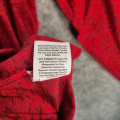 Athletic Works Mens XL Red Space Dye Long Sleeve DriWorks Performance Tee Shirt