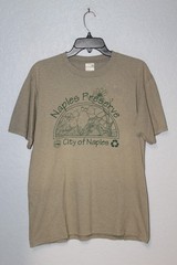 VINTAGE NAPLES FLORIDA Preserve Eco Pull-On Crewneck Y2K Tee T-Shirt Men LARGE