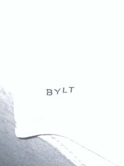 BYLT Shirt Mens L White Drop Cut Lux Premium Basics Crewneck Tagless Tee