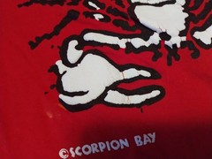 Vintage Scorpion Bay T-Shirt Mens 80s Skate Surf Beach USA Made Puff Print