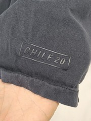 adidas Chile 20 Trefoil T-Shirt Mens Large Black Tonal Logo Heritage Soccer Tee