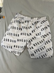 Air Jordan Nike Mens Shorts Gray Black Mesh Lined Sz LG