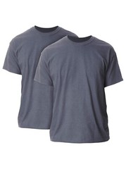 Gildan Mens Ultra Cotton T-Shirt, 2-Pack, Dark Heather, Small