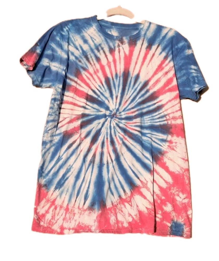 Spiral Tie Dye T-shirt top Men’s/Women’s Non Fade Handmade NEW Med 38-40