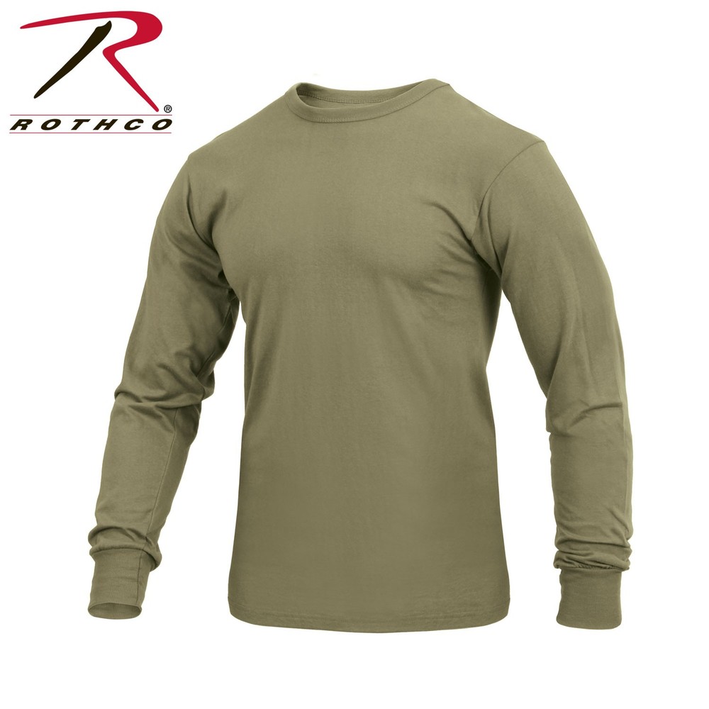 Rothco Long Sleeve Solid T-Shirt – AR 670-1 Coyote Brown 3727-XL