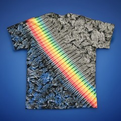 *New* 2XL – Sm Handmade Tie Dye, Rainbow Sash Indigo, Crew or V-Neck