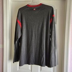 Ecko Unltd. Vintage Long Sleeve Gray And Red Shirt T-shirt Mens XXL 1972 Cotton