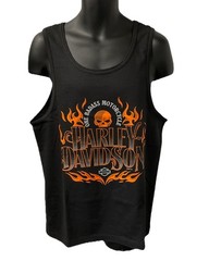 Harley Davidson Men’s Full Burn Tank Top Black 3002880-CBLK