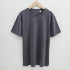 Men’s 100% Mercerized Cotton T-shirt Crew Collar Short Sleeves Casual Basic Tops