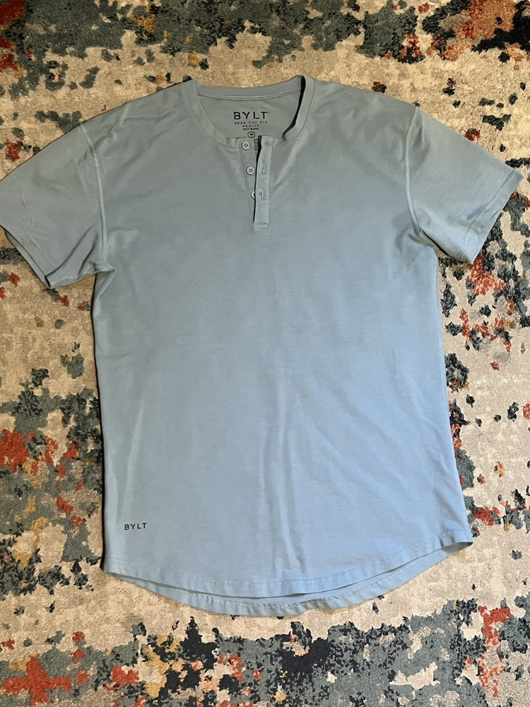 BYLT Men’s M Blue Henley