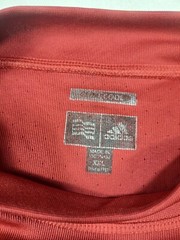 Adidas Shirt Mens XXL Red Climacool Athleisure Lounge Wear Performance Crew Neck