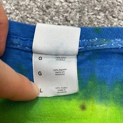 Colortone Tie-Dye Graphic T-Shirt Mens Large Multicolor Crew Neck Cotton Tee