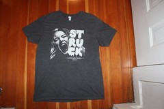 STRUCK Movie SHIRT Large Gray Short Sleeve Cotton Poly Blend Salt Lake Portland