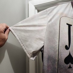 Mens 5XL Shein Poker Cards Full Print T-Shirt Short Sleeve