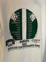 OU Bobcat Football Helmet T-Shirt 3xl Ohio University Football Shirt