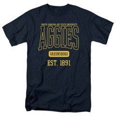 North Carolina A&T State University Adult T-Shirt Est. Date, Navy, S-5XL