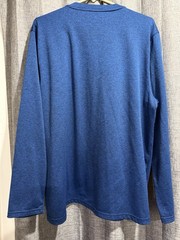 Everlast Men’s Size XL Blue Long Sleeve Henley Casual Logo Buttons Classic