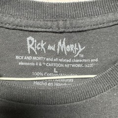 Rick And Morty Do As The Crystal Guide Size Large Black Shirt