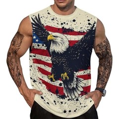 American Animal Graphic 3D Tank Top