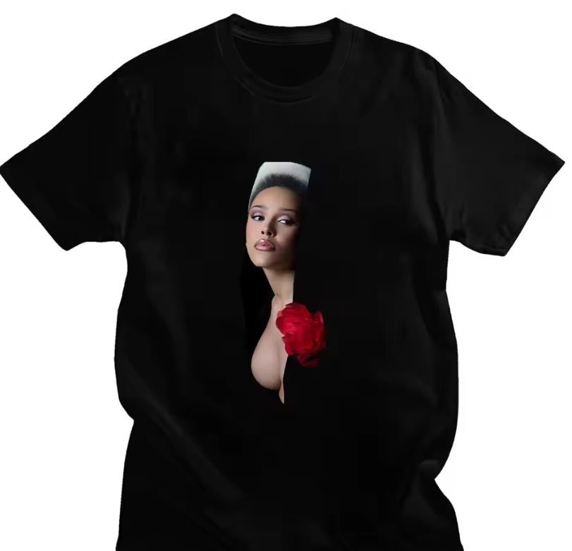 Doja Cat Merch TShirts Doja Cat Vie Rose Graphic T-shirt Reprint