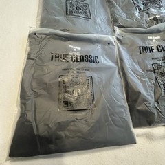 True Classic Men’s 4 Pack Of Shirts Navy Size L Crew Neck Short Sleeves
