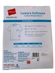 Hanes® Premium® Men’s Cotton Modal Crew Undershirt 3pk “LUXURY SOFTNESS”